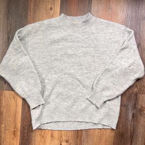 H&M Grey Oversized Sweater Wool Blend Small